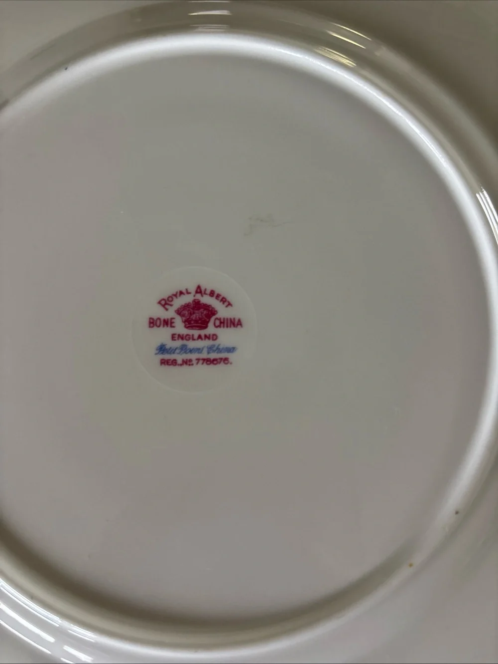 Vintage Royal Albert Gold Trimmed Cake Plate Petit Point Cross Stitch Pattern